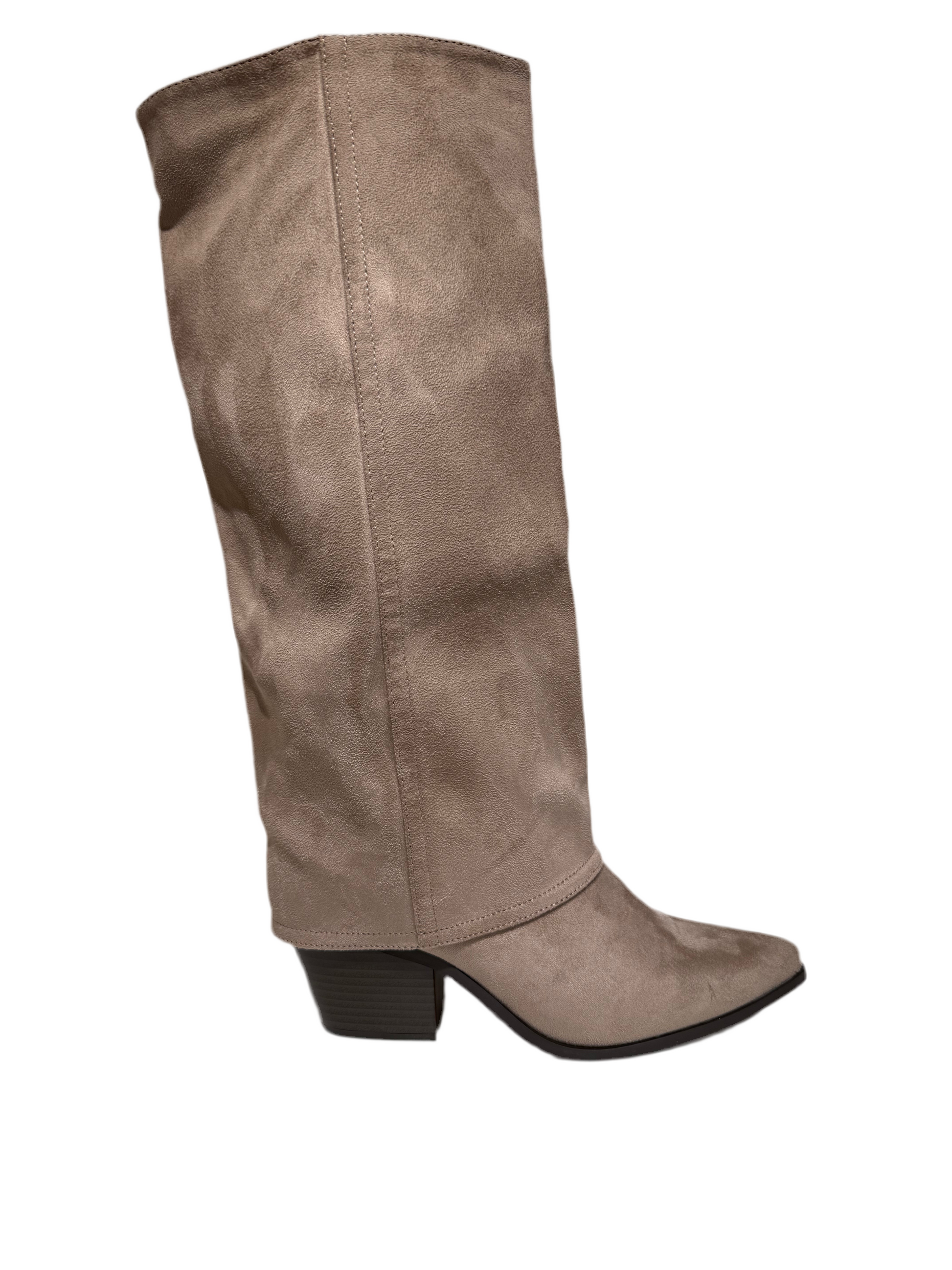 Texano risvolta 181-206 suede tortora Lineaelle