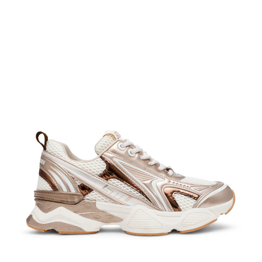 Sneakers donna Steve Madden argento/oro crema