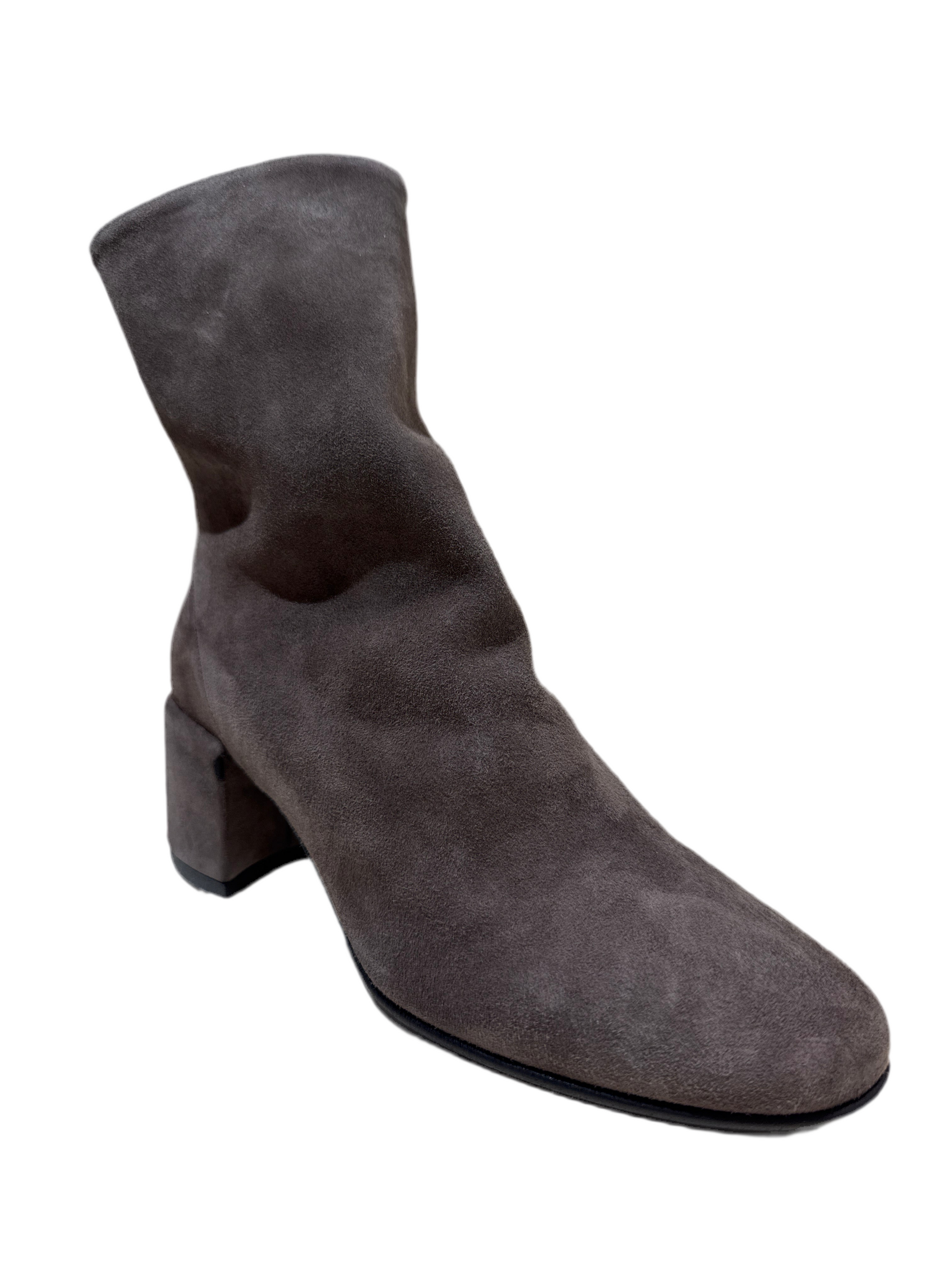 STIVALETTO ELENA Temy 2617/01 CAMOSCIO TAUPE TACCO 5CM LARGO
