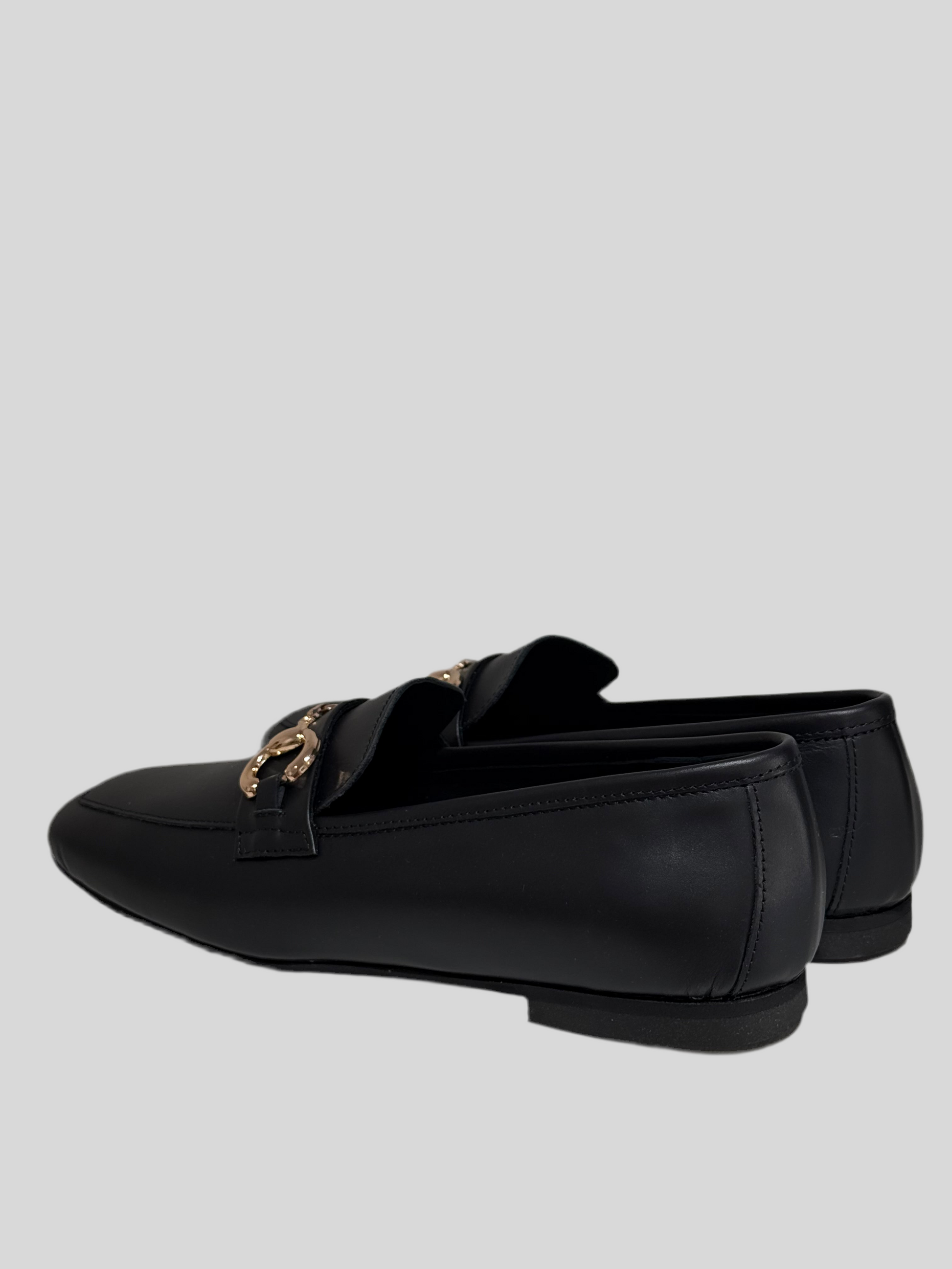 Mocassini donna Temy pelle nera