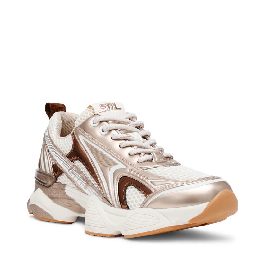 Sneakers donna Steve Madden argento/oro crema