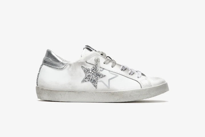 Sneakers donna pelle bianca used 2star
