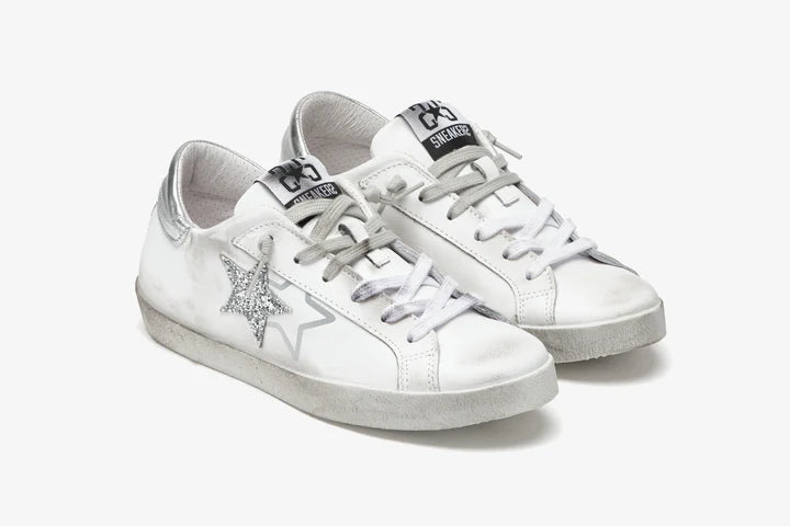 Sneakers donna pelle bianca used 2star