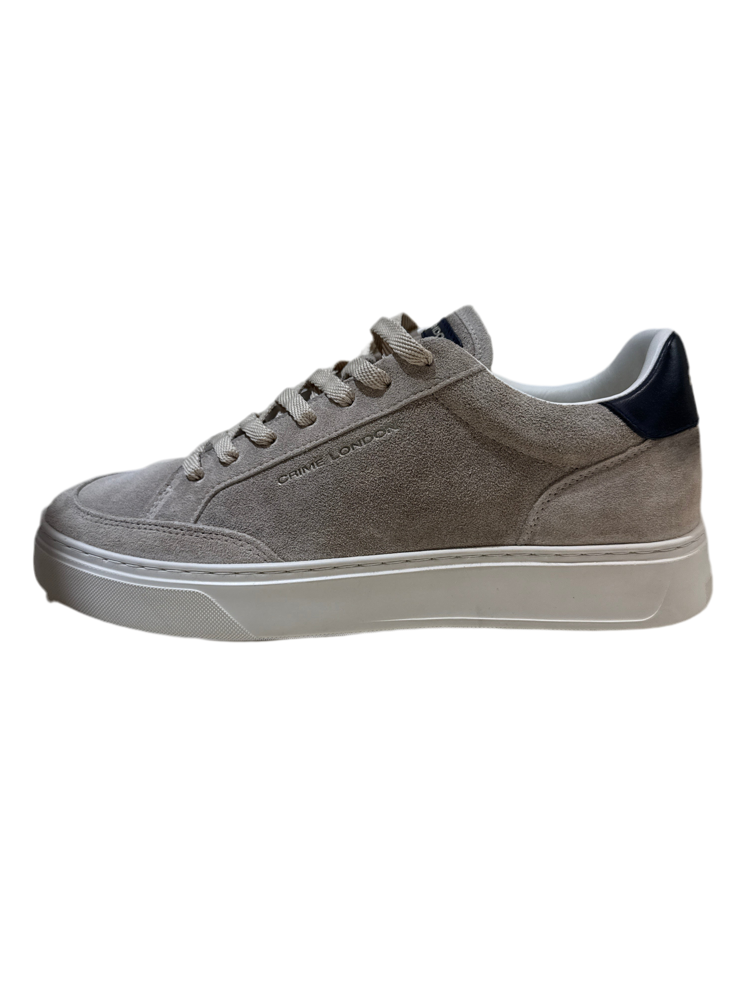 Crime London Eclipse camoscio taupe top nero