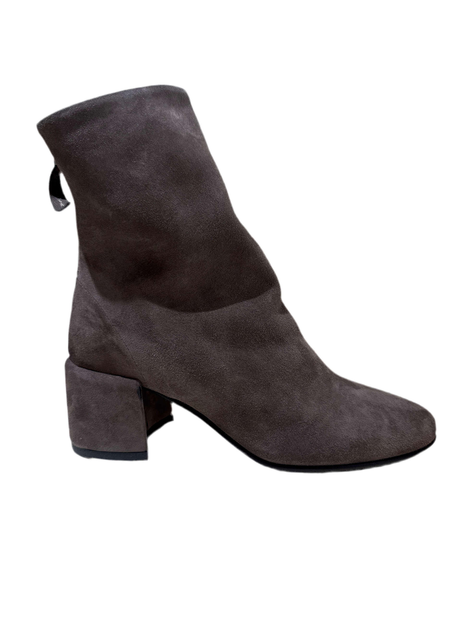 STIVALETTO ELENA Temy 2617/01 CAMOSCIO TAUPE TACCO 5CM LARGO