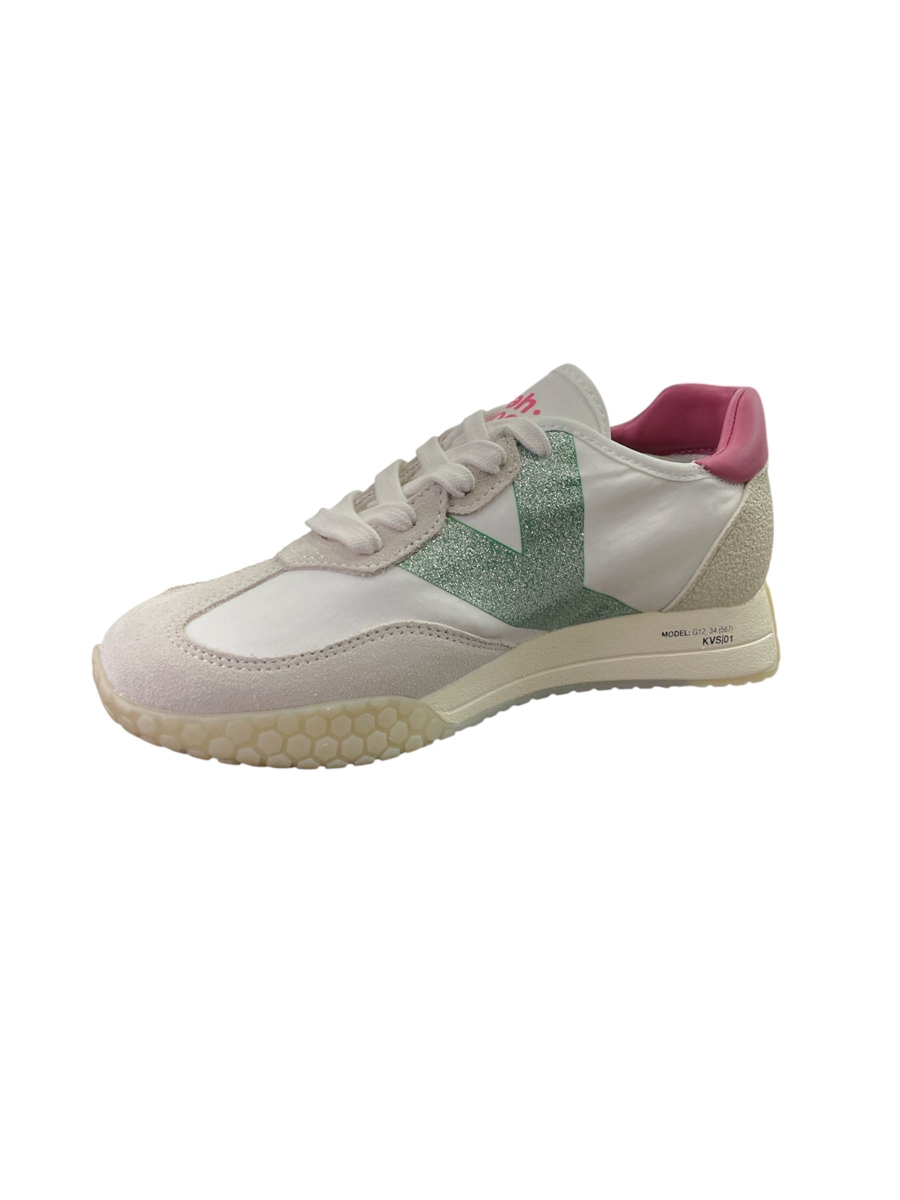 Sneakers Keh.noo donna bianca sage pink