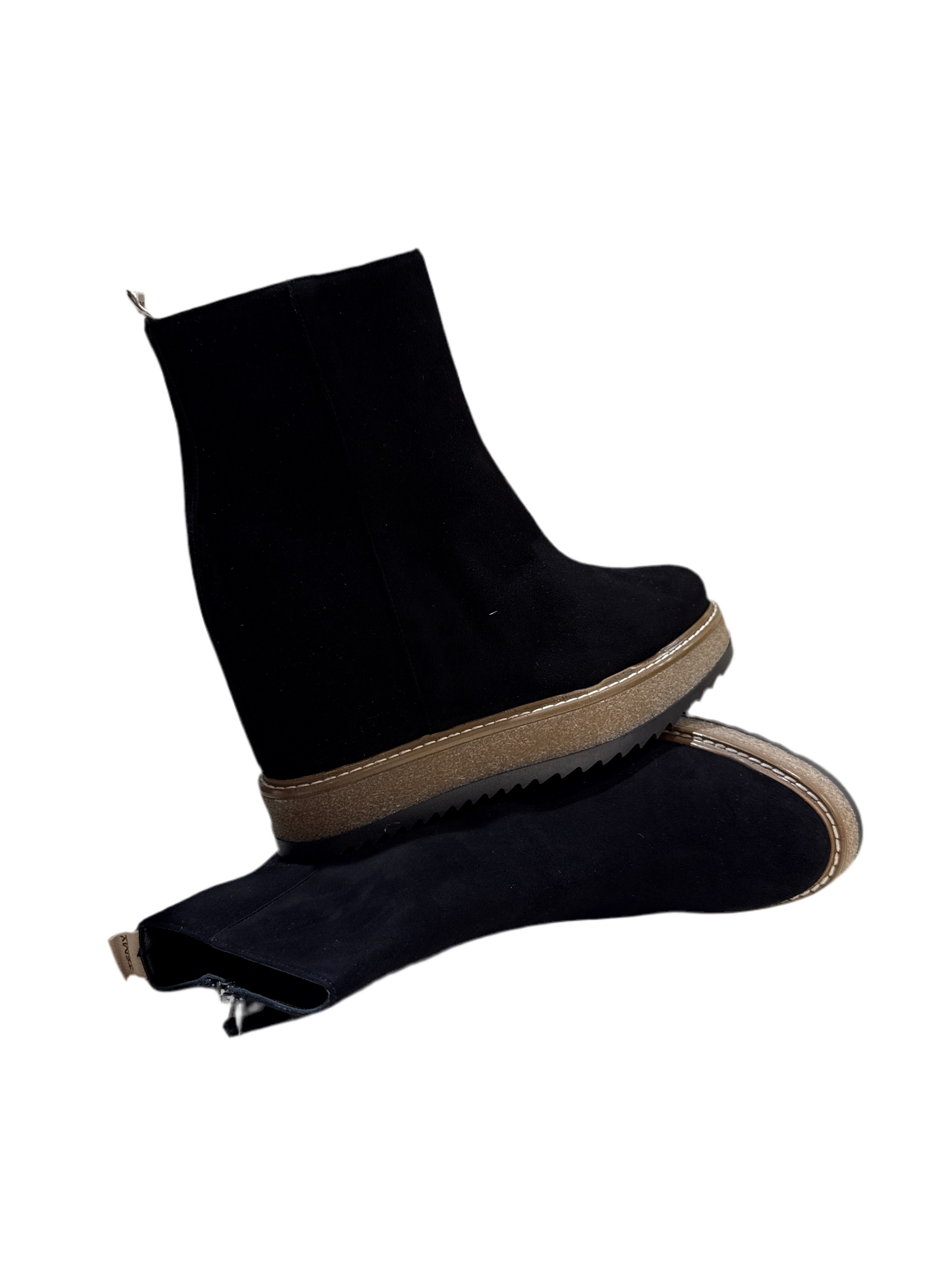 Stivaletto zeppa donna Temy nero 181965