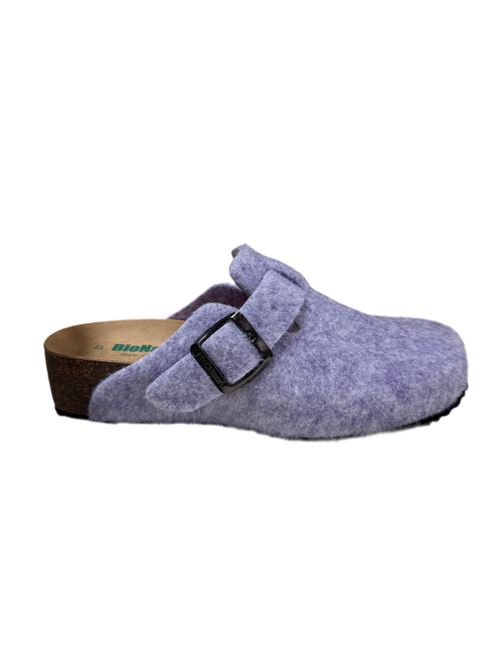 Bionatura sabot vegas zeppa feltro lavanda