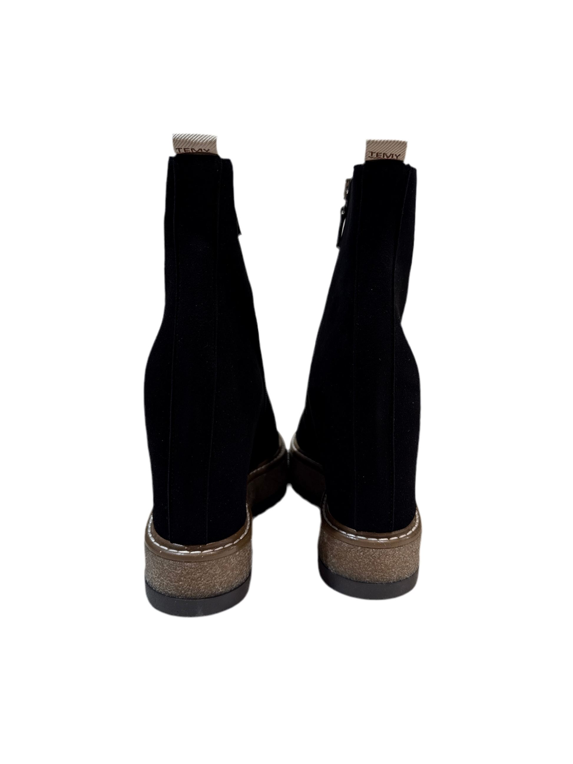 Stivaletto zeppa donna Temy nero 181965