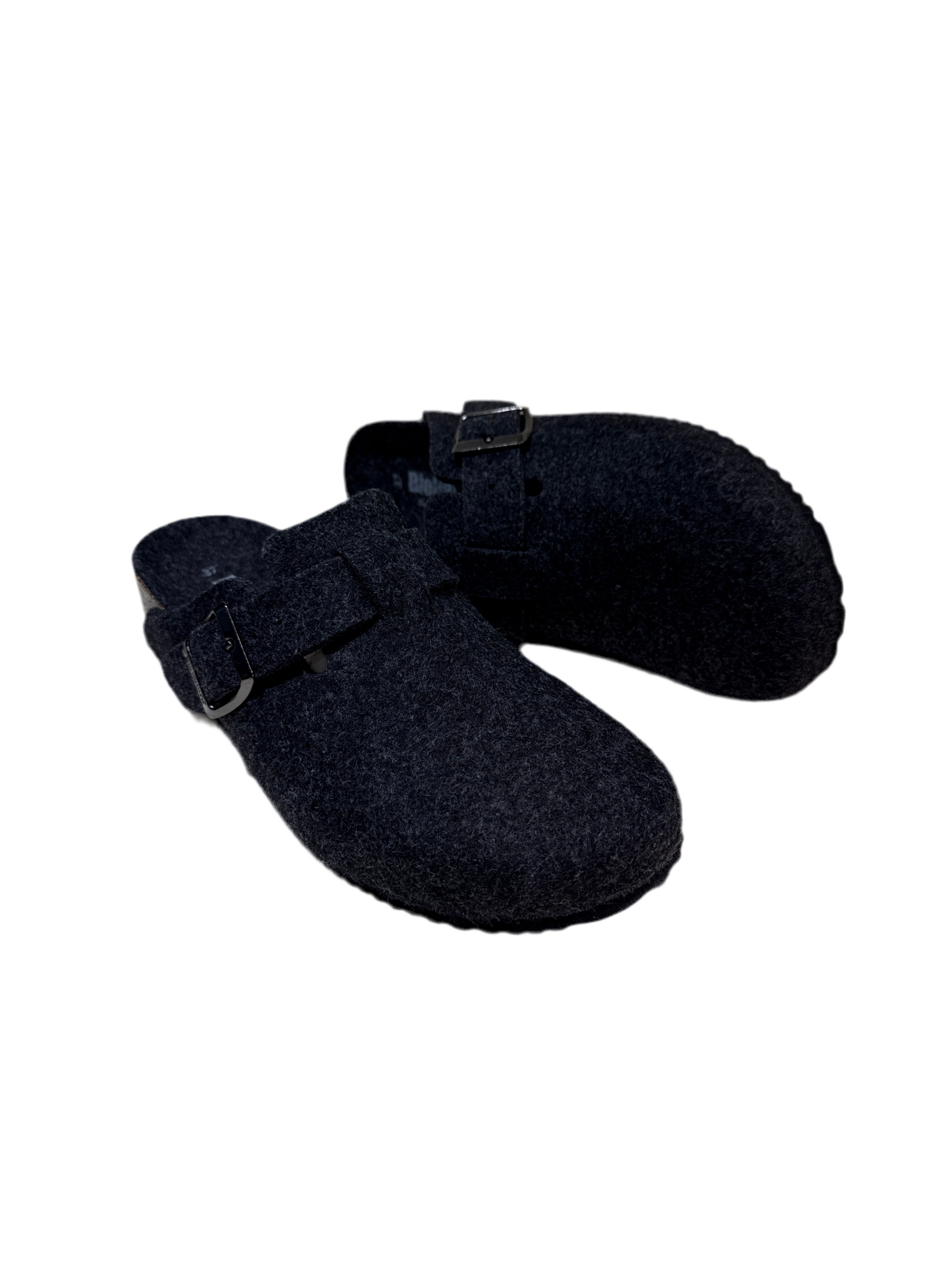 Bionatura sabot vegas zeppa feltro nero