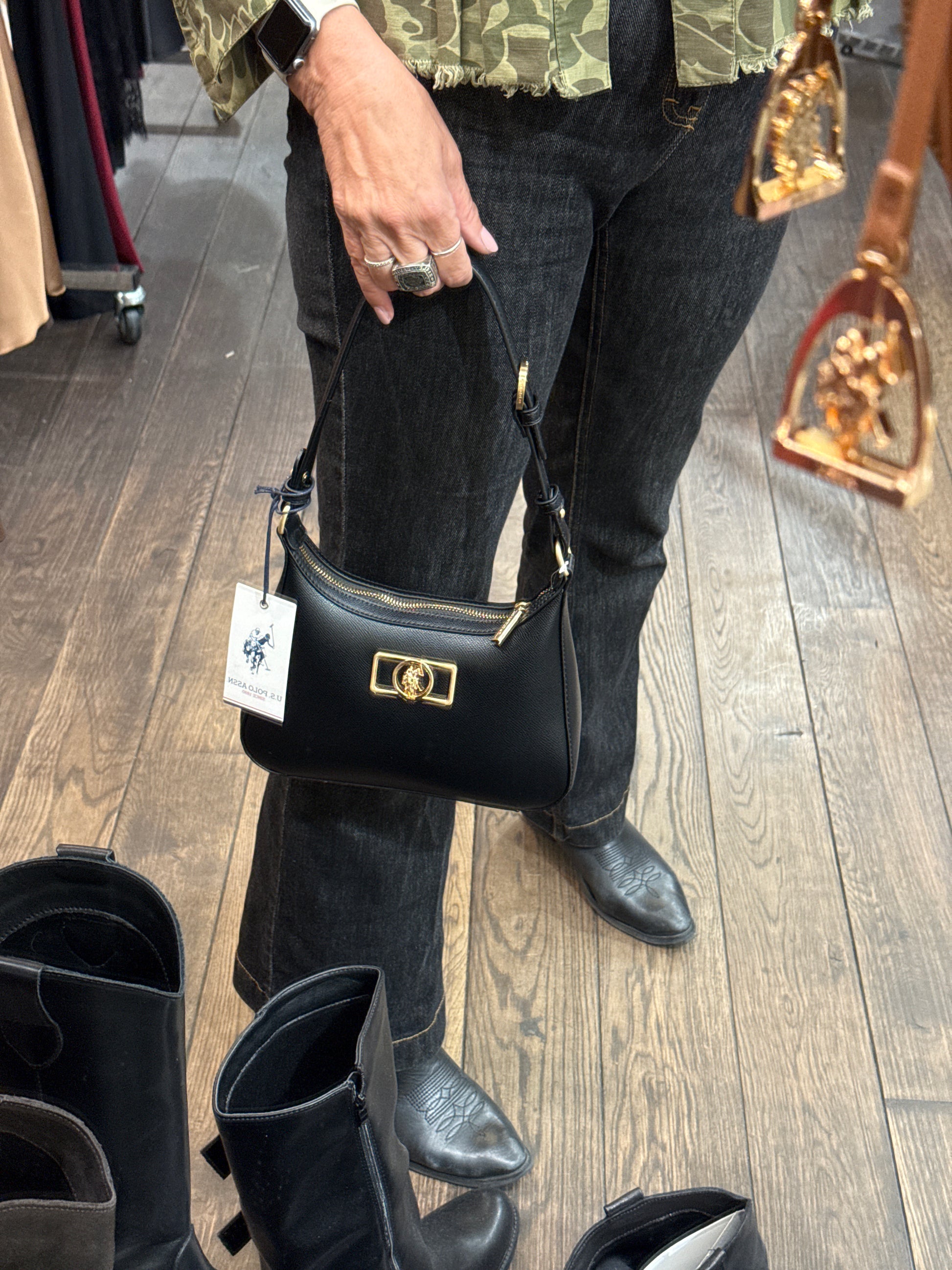 Borsa jones Crossbody black us polo beuj88676wvp000