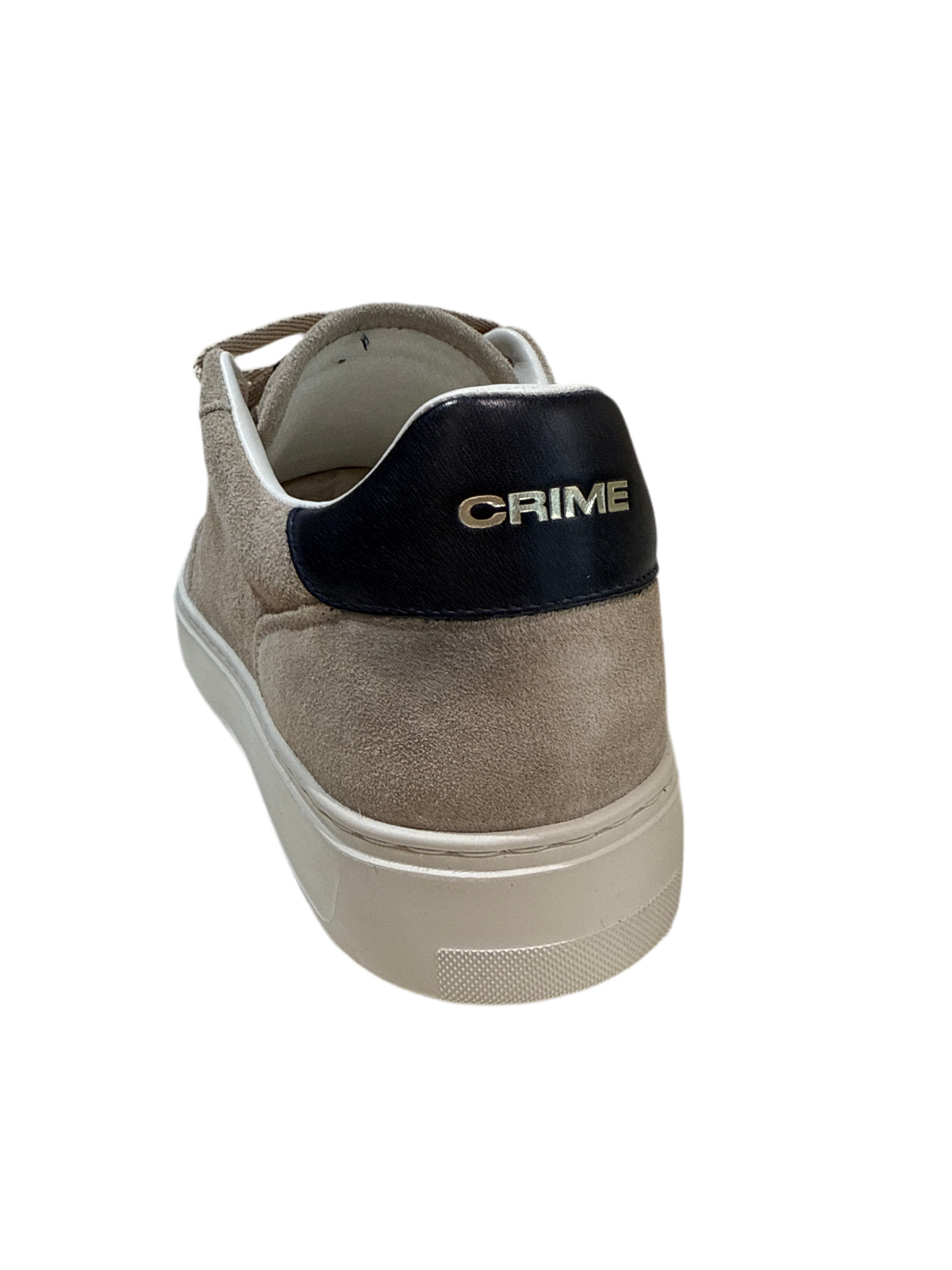 Crime London Eclipse camoscio taupe top nero