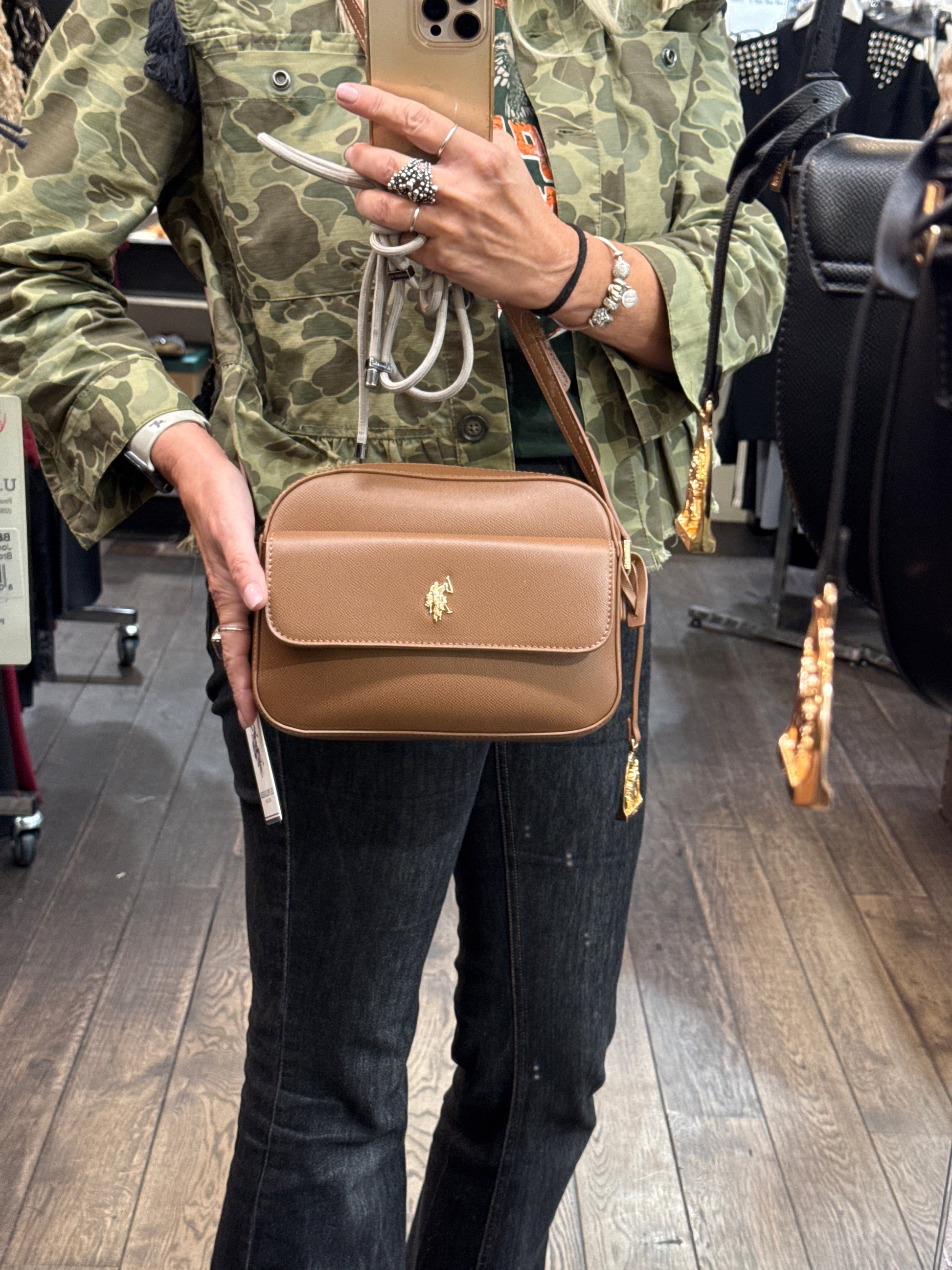 Borsa jones Crossbody brown us polo