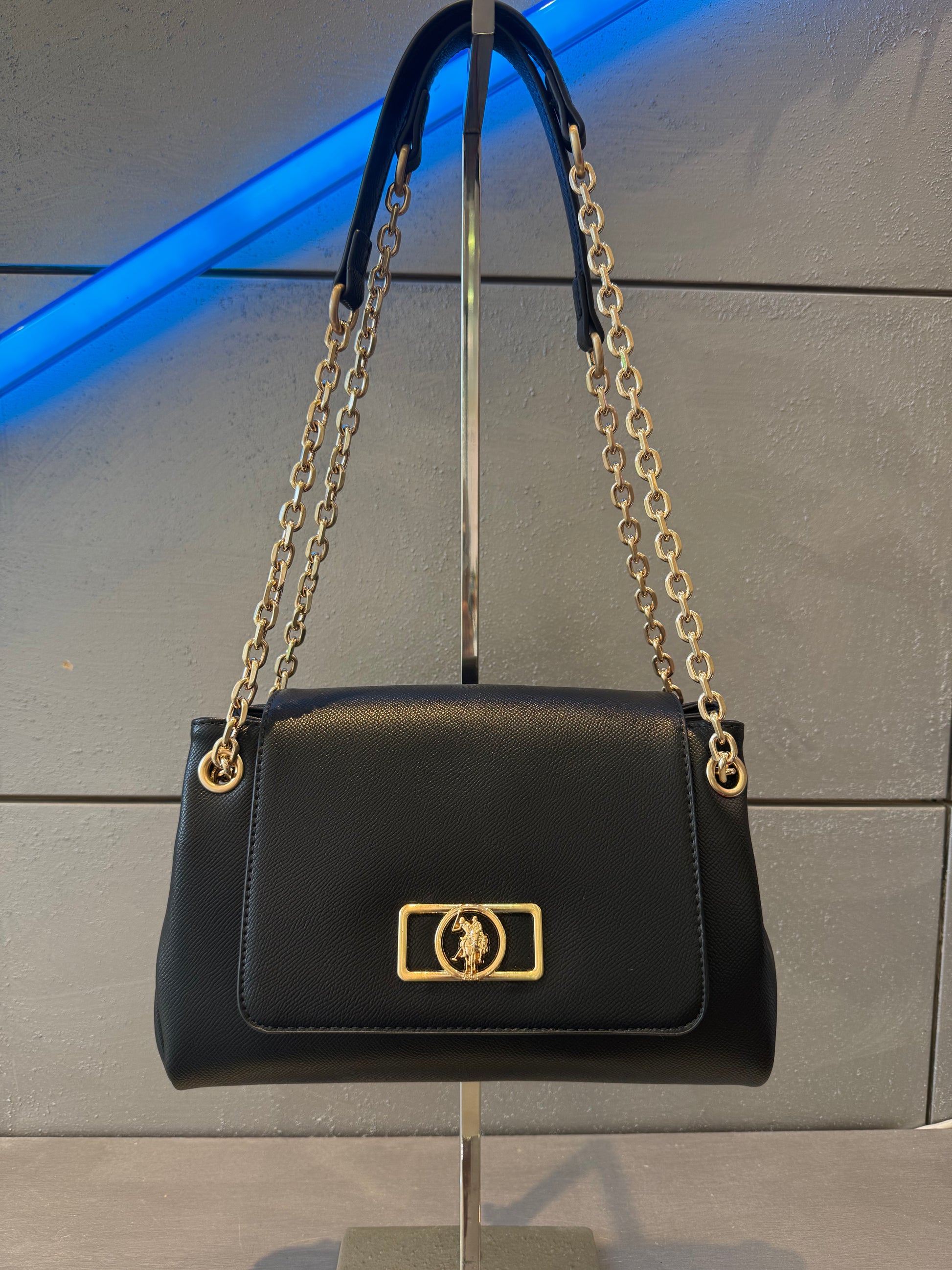 Borsa jones chic flop chain cro pu black us polo