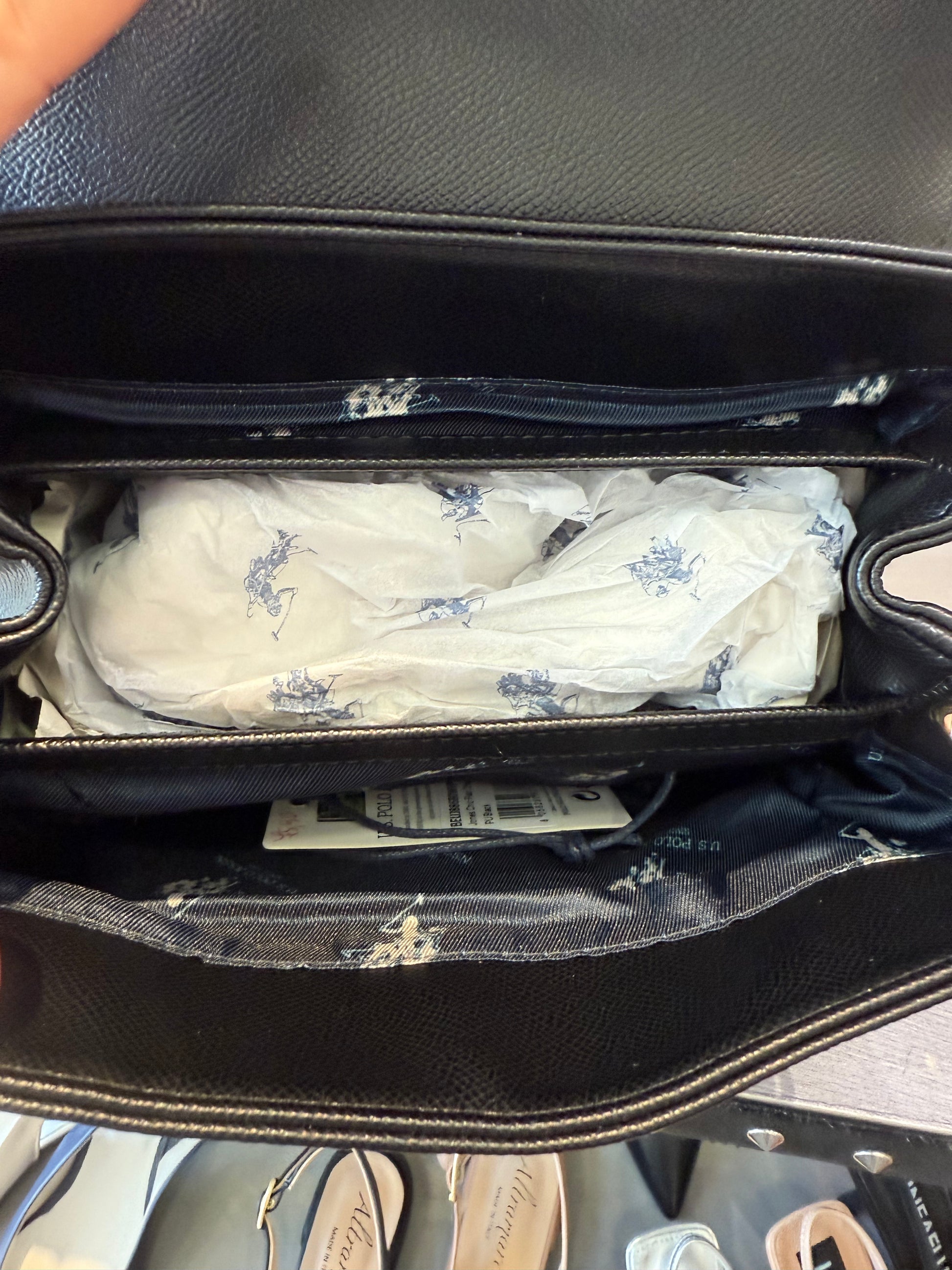 Borsa jones chic flop chain cro pu black us polo