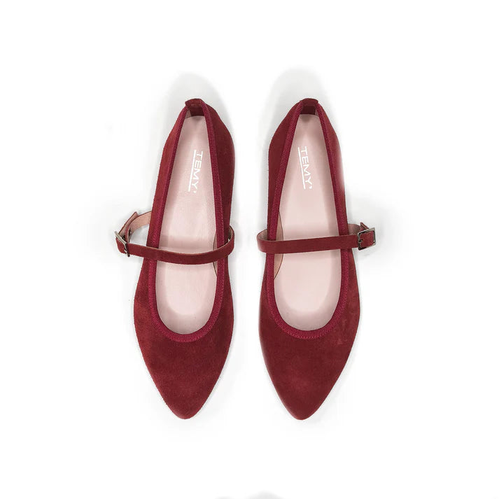 Ballerina a punta Temy Bordeaux 7956