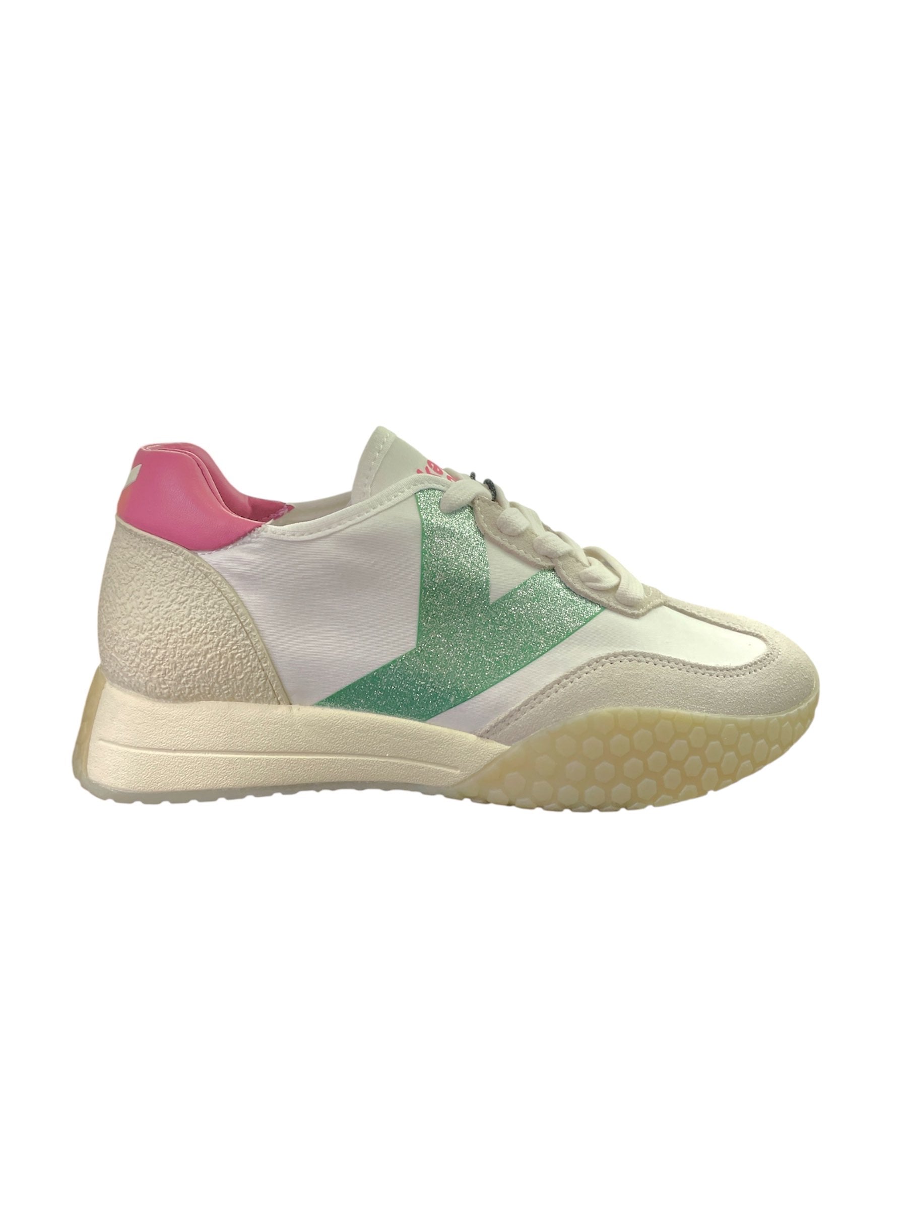 Sneakers Keh.noo donna bianca sage pink