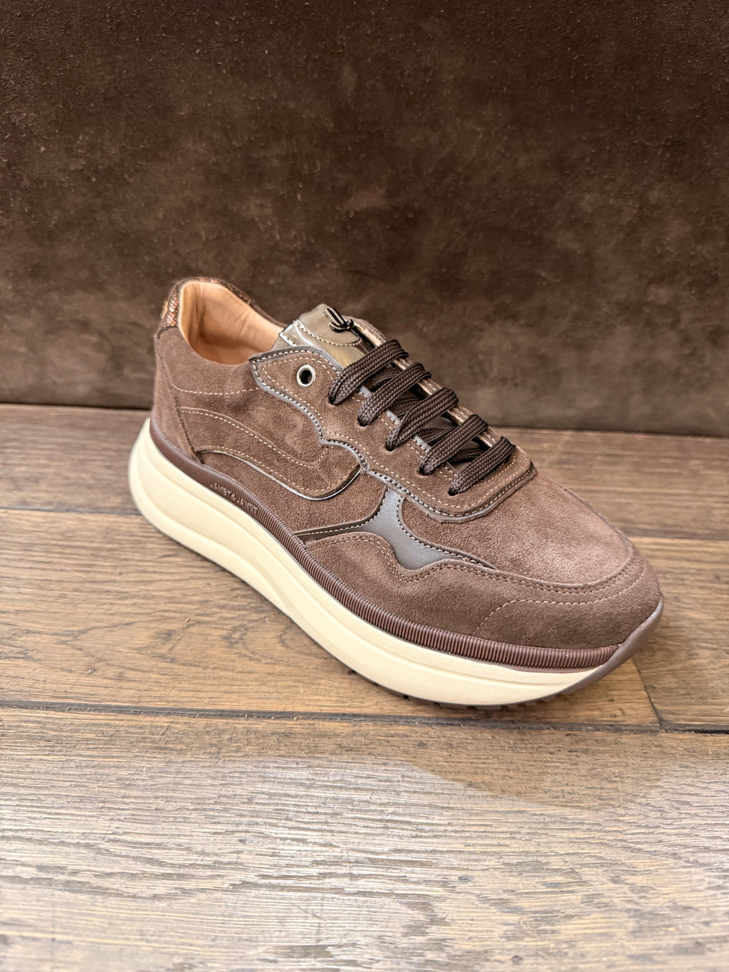 JANET ET JANET RUN PLAT DARK BROWN J-1072