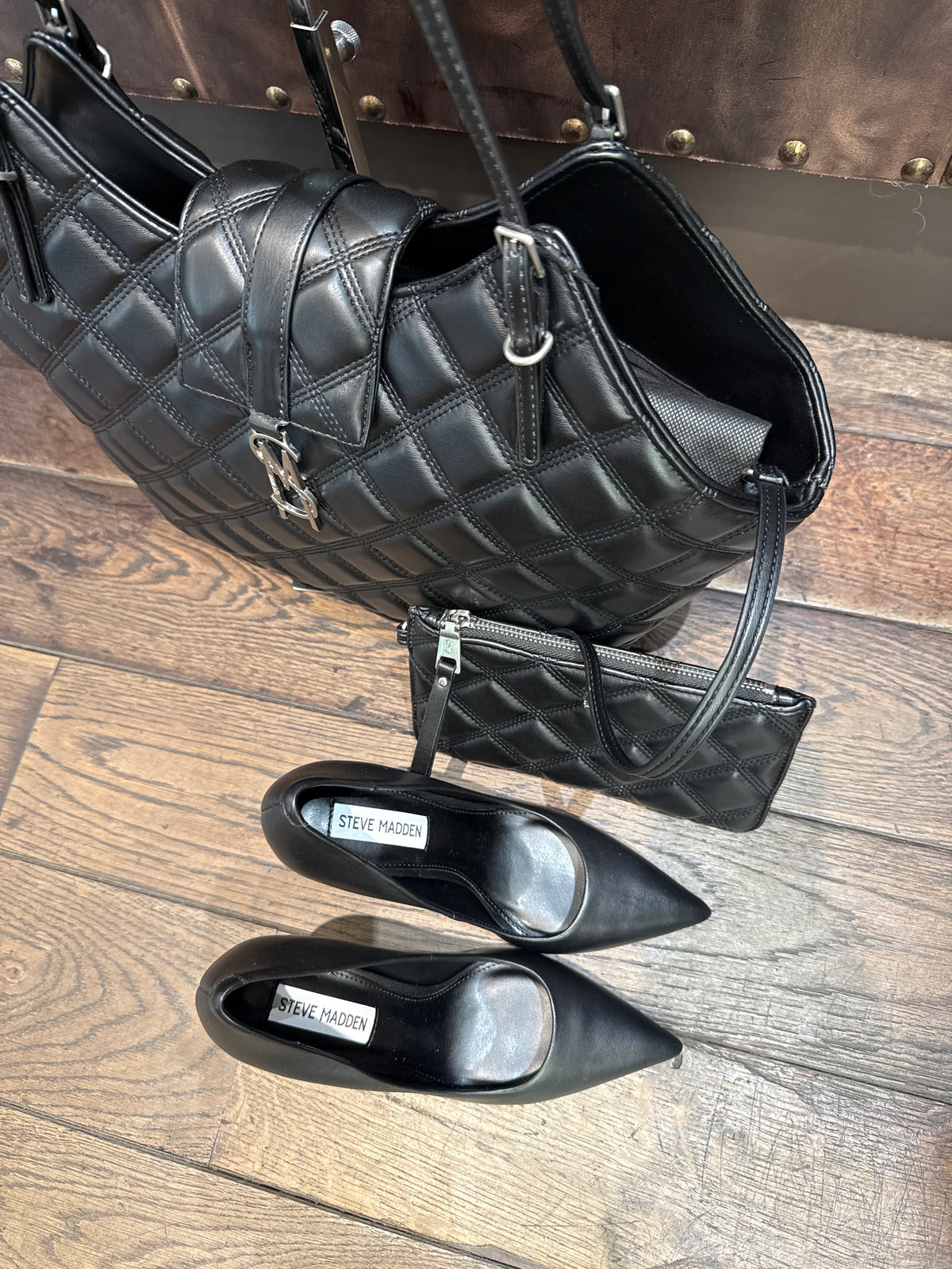 STEVE MADDEN BORSA BMCHENA MATERASSE' BLACK DONNA