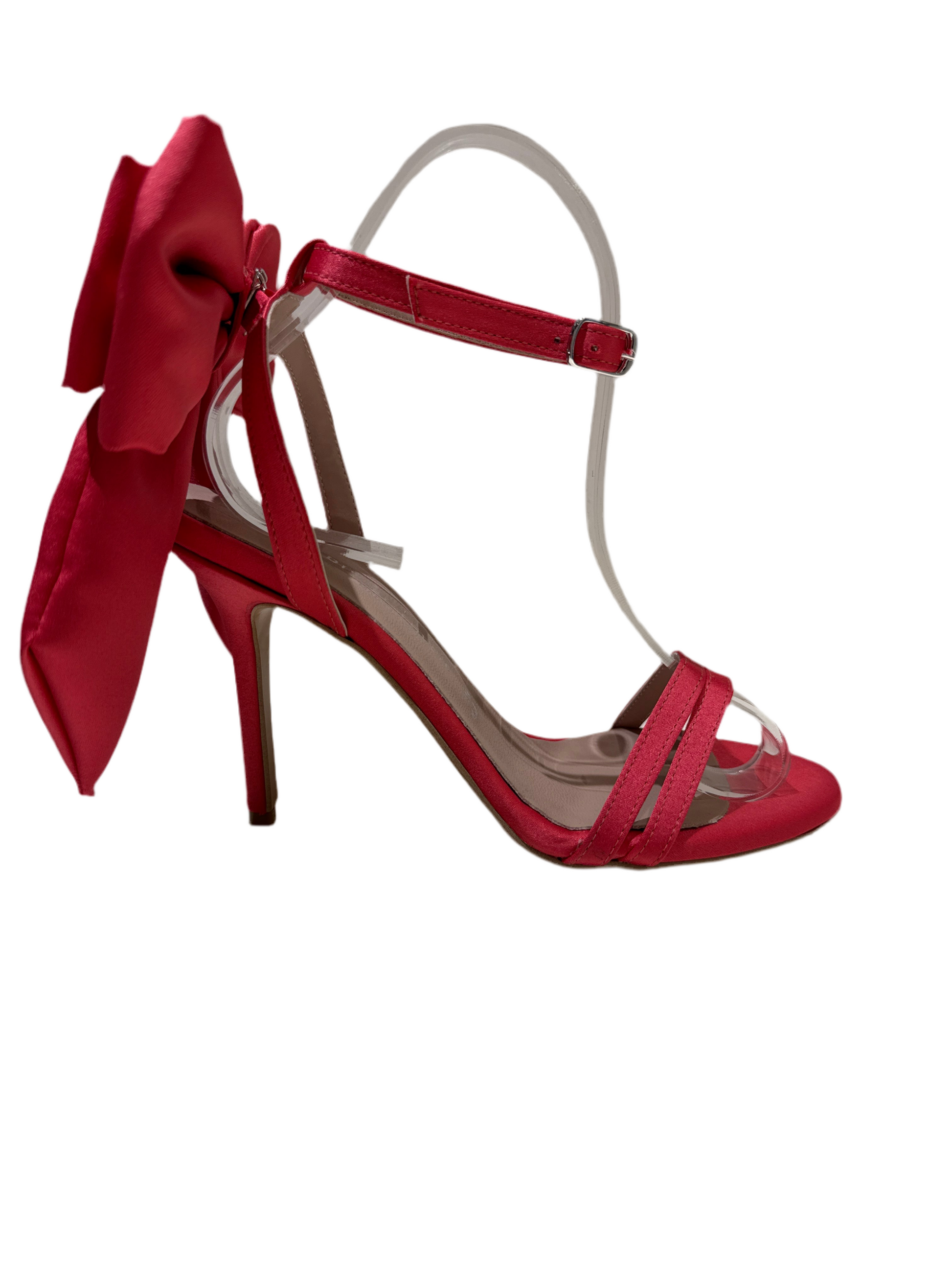 Sandali Divine Follie fiocco corallo
