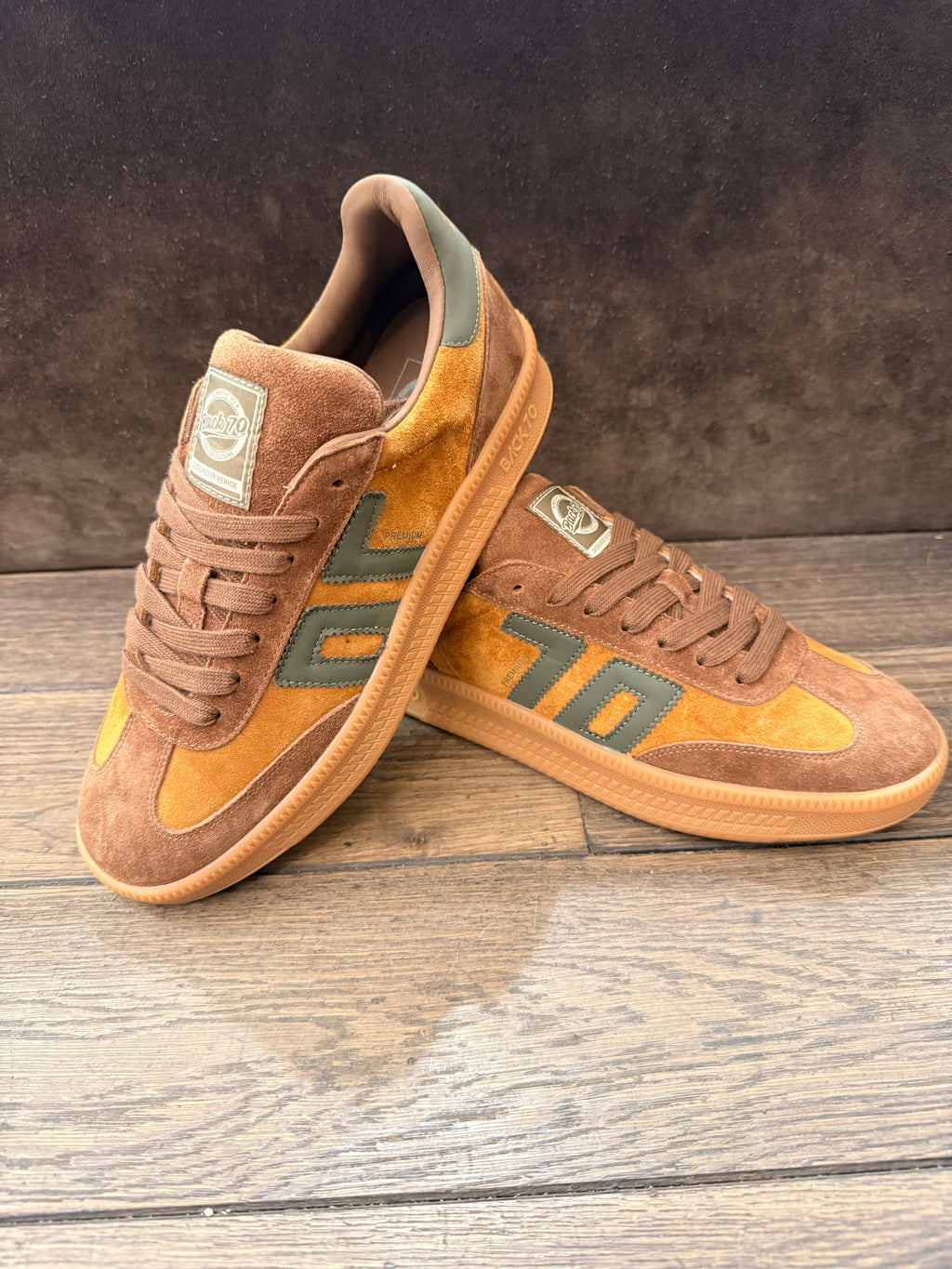 BACK 70 108028-000050 SUEDE CUOIO/OLIVE