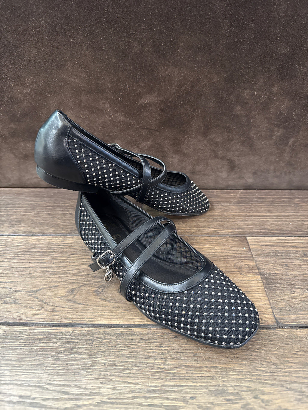 GOLD & GOLD BALLERINE RETE STRASS BLACK DONNA