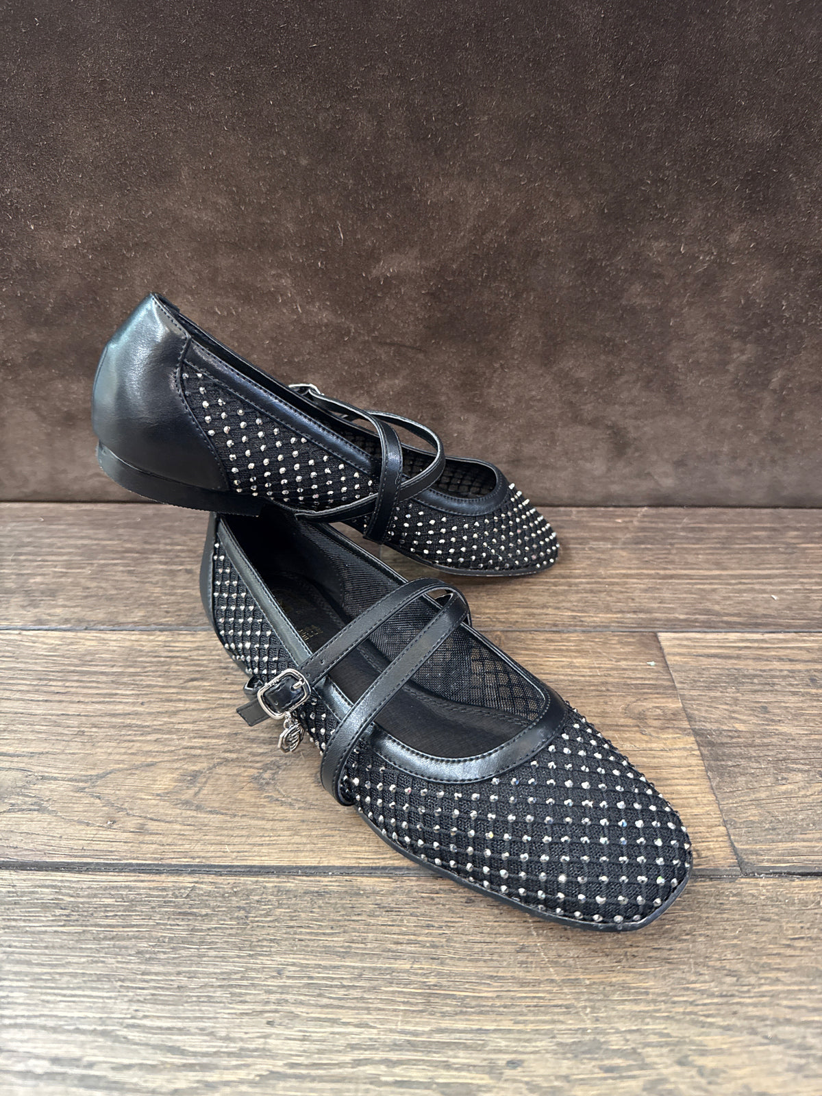 GOLD & GOLD BALLERINE RETE STRASS BLACK DONNA