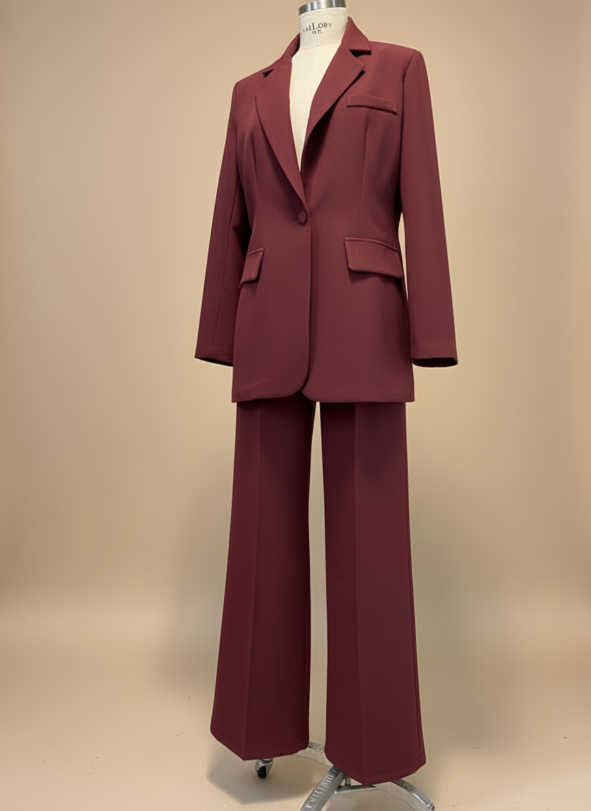 Completo bordeaux giacca piu pantalone  Lineaelle