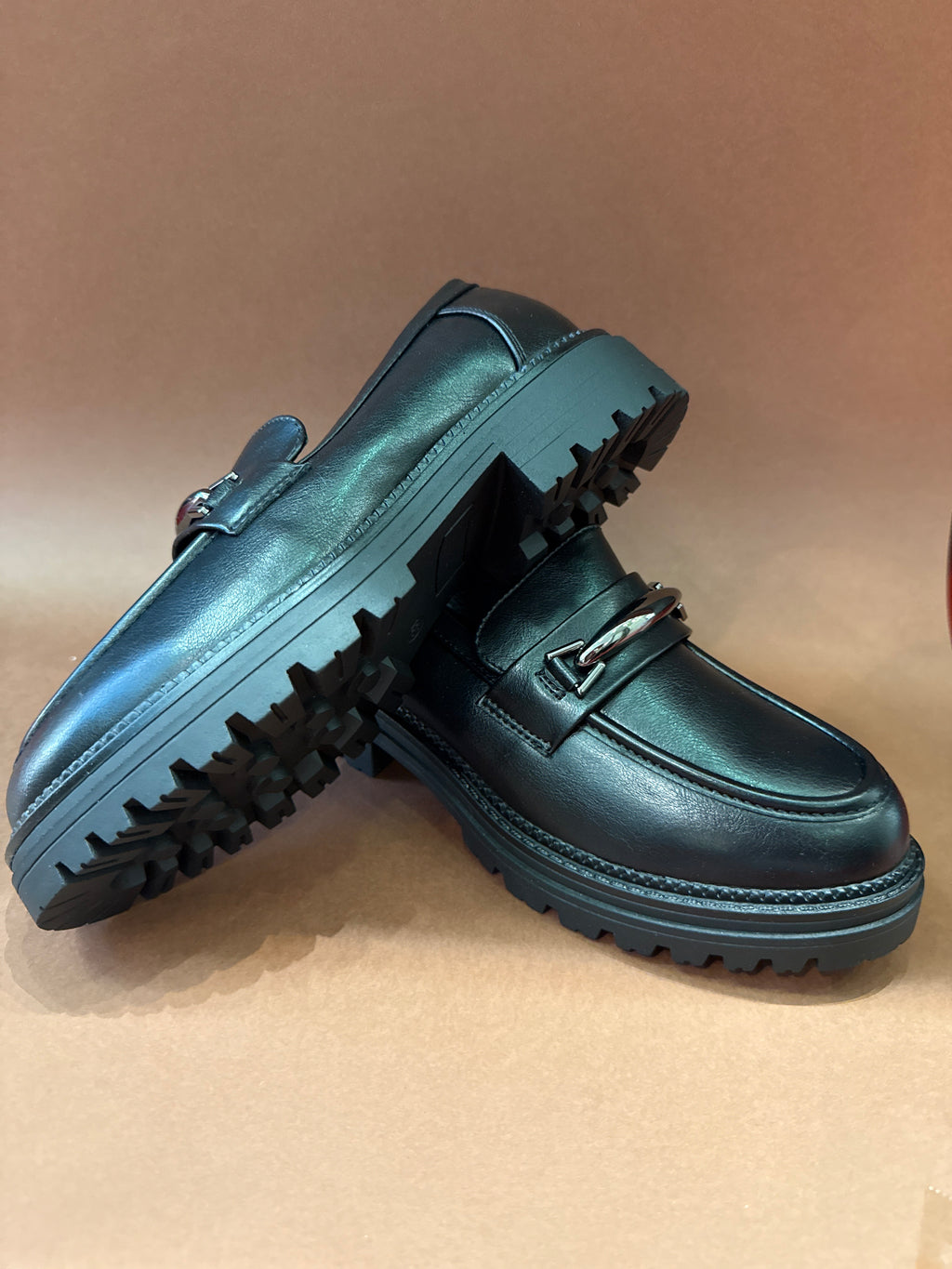 GOLD & GOLD MOCASSINO FIBBIA NERO DONNA