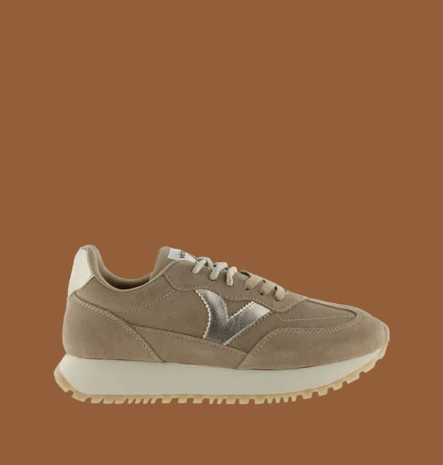 VICTORIA SNEAKERS 1157118 BEIGE RUN  DONNA