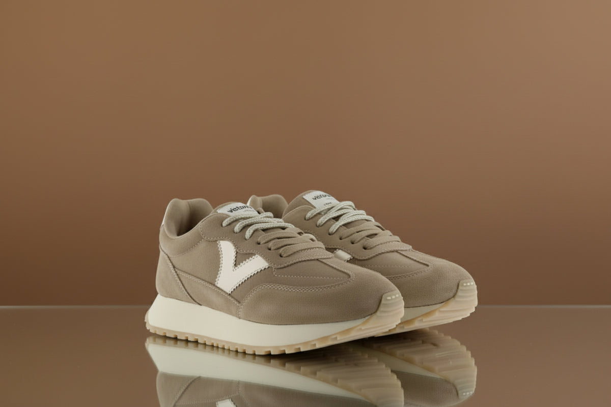 VICTORIA SNEAKERS 1157118 BEIGE RUN  DONNA