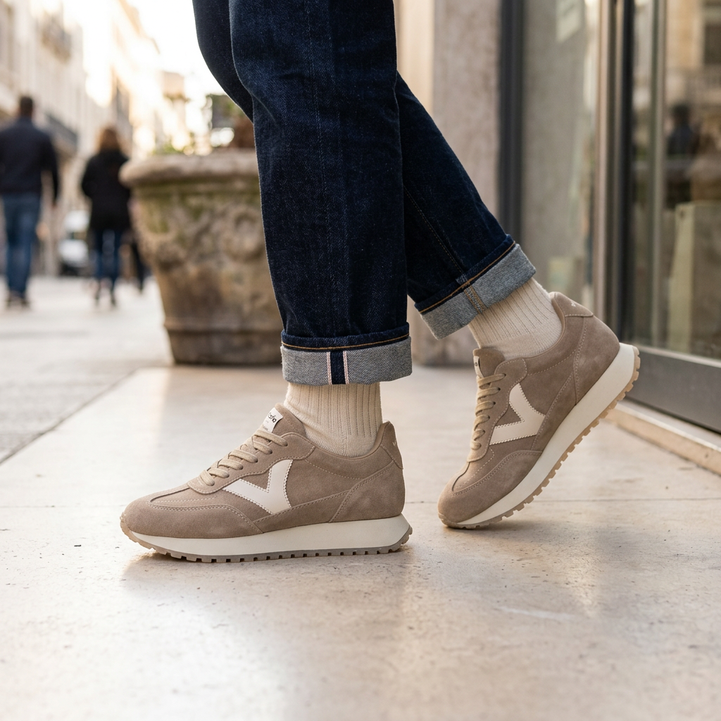 VICTORIA SNEAKERS * 1157118 BEIGE RUN  DONNA