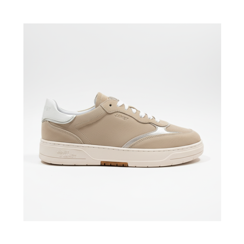 JANET & JANET SNEAKERS BEIGE-WHITE J-580 DONNA