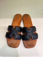 TEMY CIABATTINA HERMES NERO