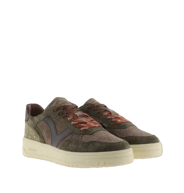 VICTORIA SNEAKERS * 1257149 KAKI PLAT CAMOSCIO  DONNA