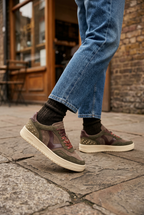 VICTORIA SNEAKERS * 1257149 KAKI PLAT CAMOSCIO  DONNA