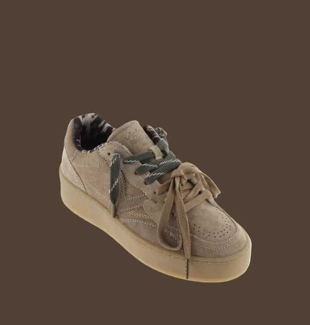 VICTORIA SNEAKERS 1265105 BEIGE PLAT CAMOSCIO  DONNA