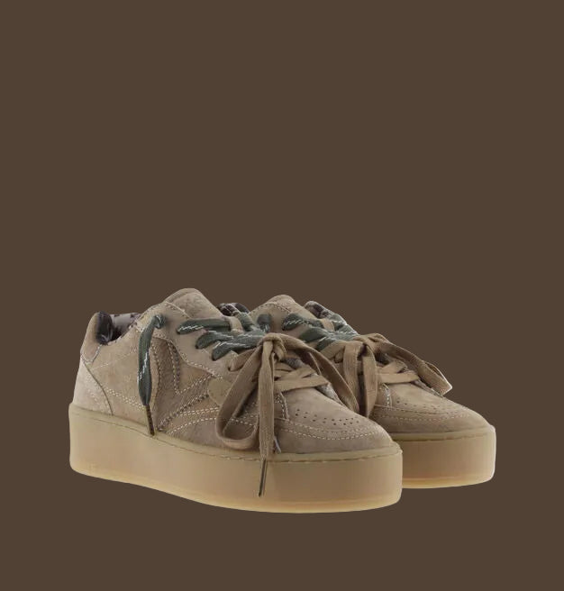 VICTORIA SNEAKERS 1265105 BEIGE PLAT CAMOSCIO  DONNA