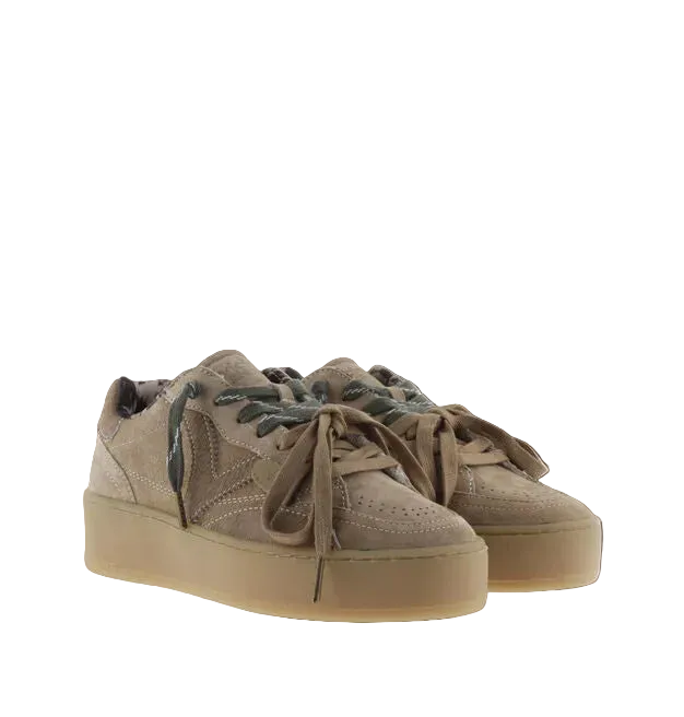 VICTORIA SNEAKERS * 1265105 BEIGE PLAT CAMOSCIO  DONNA