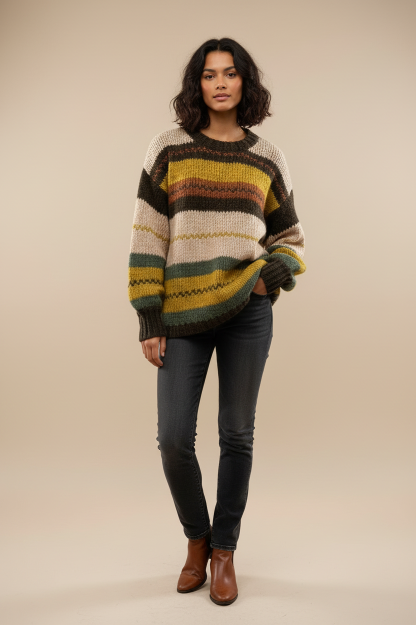 Maglia Vicolo knitwear  33058F righe