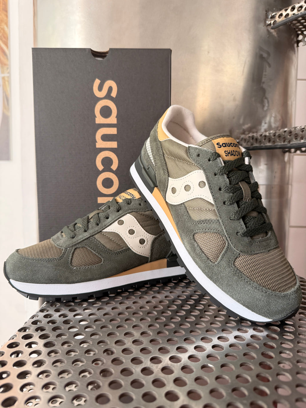 SAUCONY SHADOW ORIGINAL OLIVE/TAN UOMO