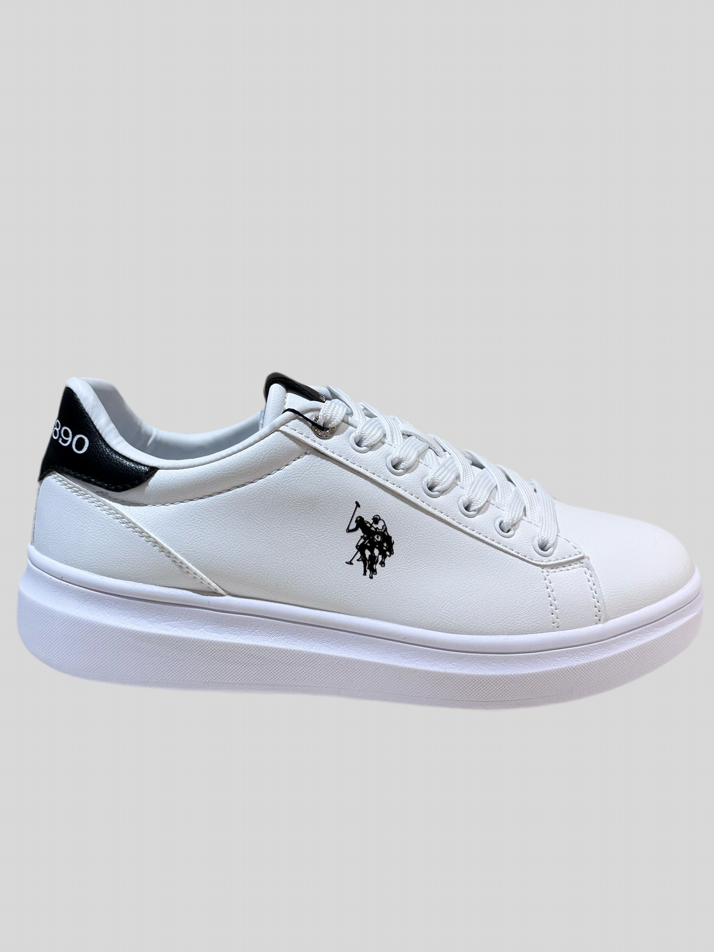 Sneakers cody US Polo bianca top nero