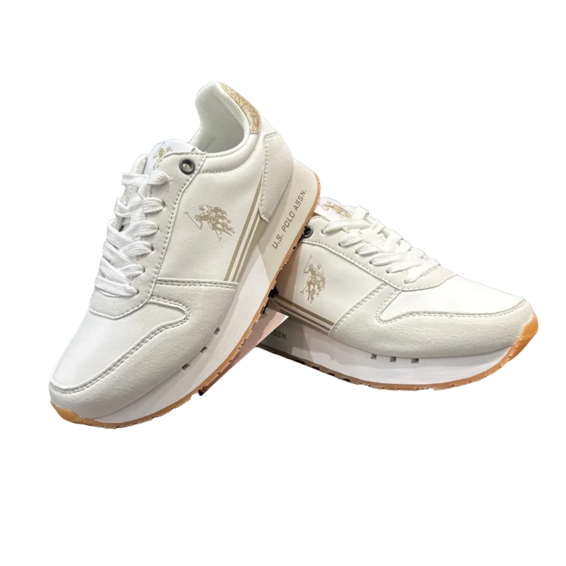 US POLO DENI WHITE-GOLD DONNA