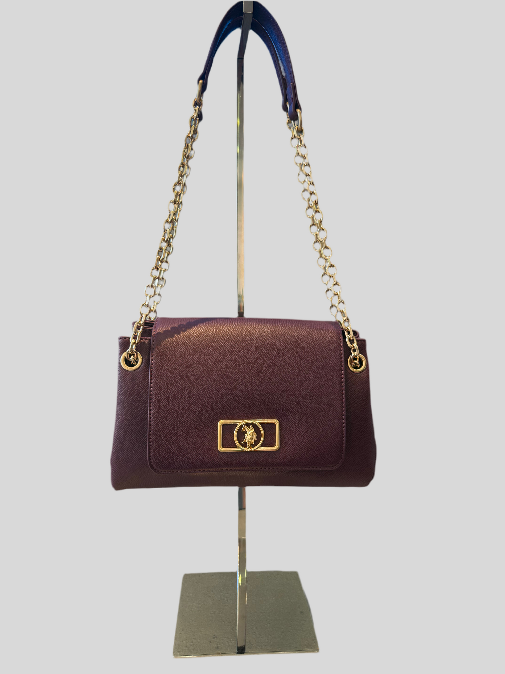 Borsa jones chic flop chain cro pu bordeaux us polo