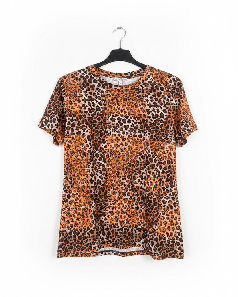 T-SHIRT LINEAELLE LEO/ ARANCIONE