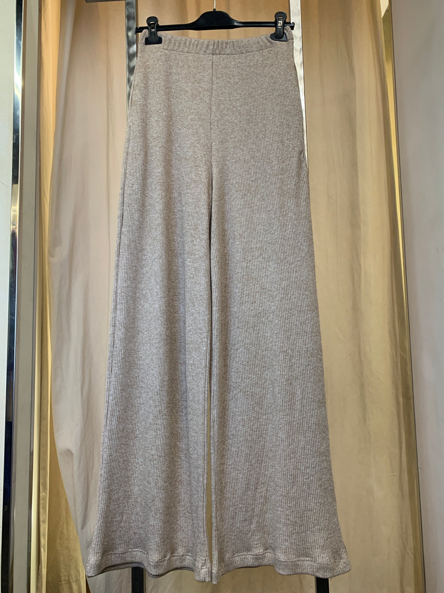 Pantalone Lurex - BEIGE - Lumina