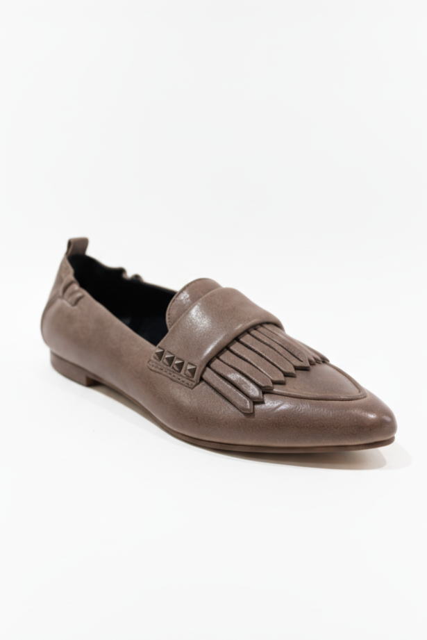 JIUDIT MOCASSINO ARRICCIATO TAUPE  DONNA