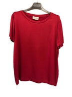 VICOLO T-SHIRT IN RASO ROSSO