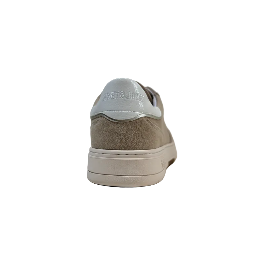 JANET & JANET SNEAKERS BEIGE-WHITE J-580 DONNA