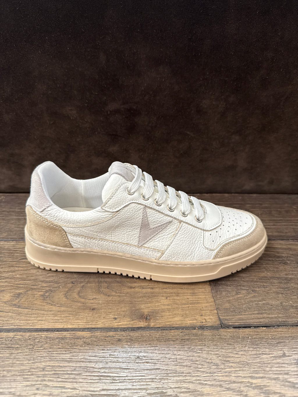 V2 SNEAKERS UOMO SNKVBICOLBI BEIGE+BIANCO